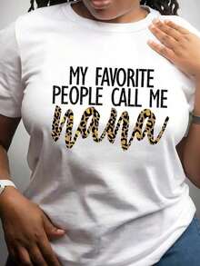 T-Shirt With Heart Gesture Print - 白色 2 - 查看 6