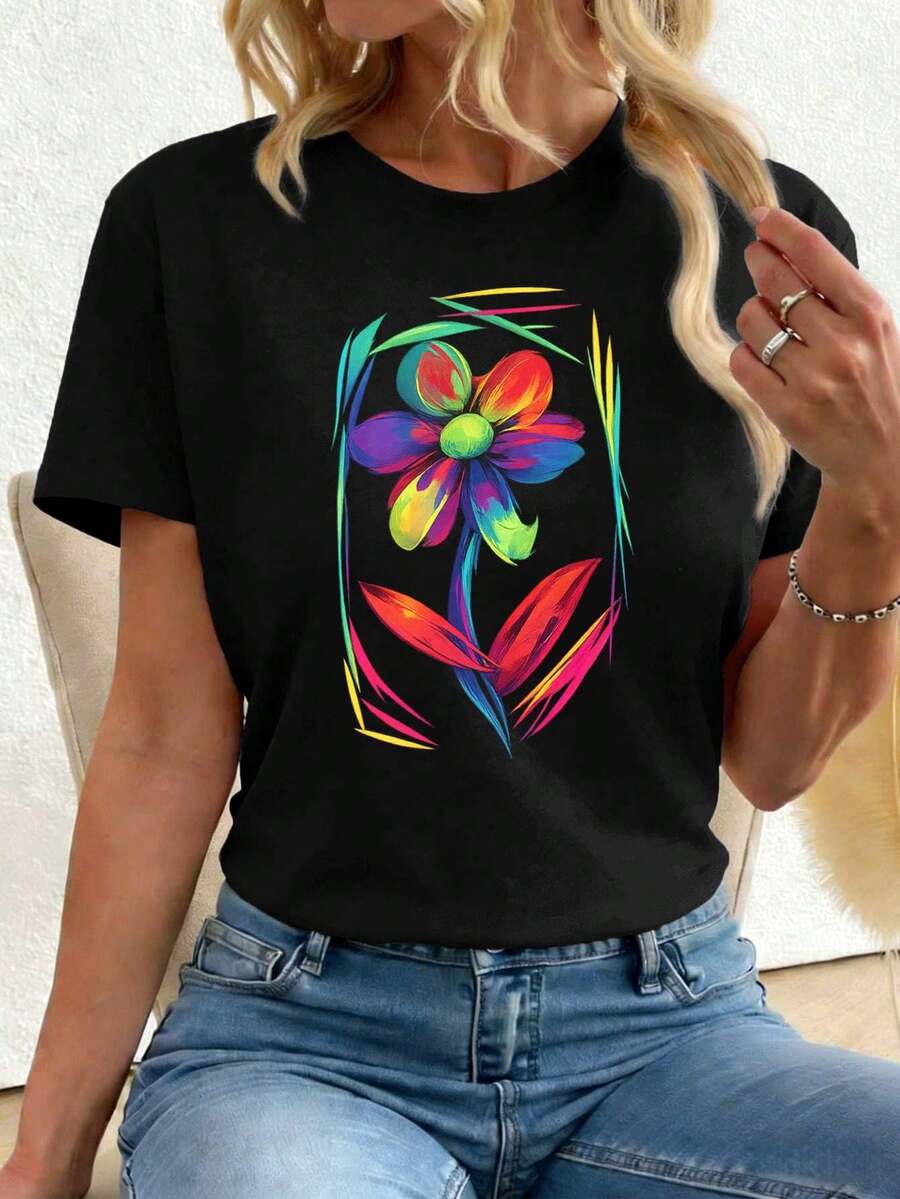 Women T-Shirts - Black - View 1