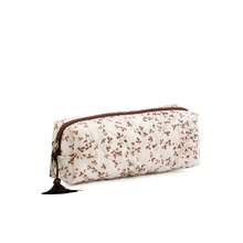 1pc Floral Quilted Cosmetic Bag, Lightweight Washable Makeup Brush Pouch, Travel Organizer, Unisex, Birthday Gift - Multicolor - View 9