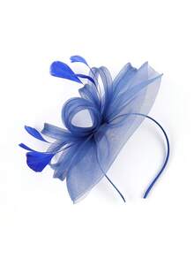 1 Buah Topi Fascinator Wanita, Topi Kentucky, Topi Derby Berbulu Jala, Fascinator untuk Pesta Teh, Aksesori Kepala untuk Pernikahan dan Koktail - MultiWarna - View 13