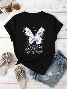 Women T-Shirts - Black - View 2