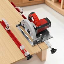 1 Pieza de Guía de Riel para Sierra Circular, Base de Corte Ajustable de Precisión para Trabajos en Madera, Guía de Corte y Fresado - 240 - Ver 3