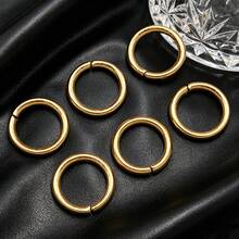 10Pcs Gold & Silver Open Jump Rings, 304 Stainless Steel Split Rings For DIY Jewelry Making, Bracelet Necklace Repair Craft Supplies - Ear Clip - View 2