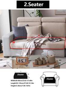 1 tấm bọc ghế sofa co giãn, chống trượt, phủ toàn bộ bề mặt, dùng được cả bốn mùa, chất liệu vải dày dặn, có thể giặt máy, chống bụi, thân thiện với thú cưng, có thể điều chỉnh kích thước phù hợp cho phòng ngủ, văn phòng, phòng khách, ghế sofa hình chữ L và ghế sofa 1/2/3/4 chỗ ngồi. - Màu Khaki - Xem 18