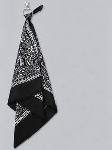 Băng đô vuông nhỏ kiểu Cashew Ins, dây đeo quần đa năng phong cách Hip-Hop/Hiphop, phụ kiện nhảy đường phố. - Đỏ - Xem 7