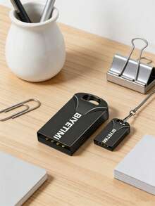 Biyetimi 128GB 超迷你金属U盘，128GB 高速 USB 2.0 闪存盘，64GB - 黑色 - 查看 6
