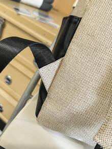 Mochila funcional de unicolor para mujeres, adecuada para ir al trabajo y viajar, mochila funcional minimalista de uso diario para mujeres, mochila funcional de unicolor para mujeres, mochila deportiva negra sencilla para mujeres - Negro - Ver 4