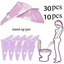 5/10/30pcs Disposable Female Standing Urinal Cup For Pregnant Women, Outdoor Travel Standing Urinal Funnel - Multicolor - View 1