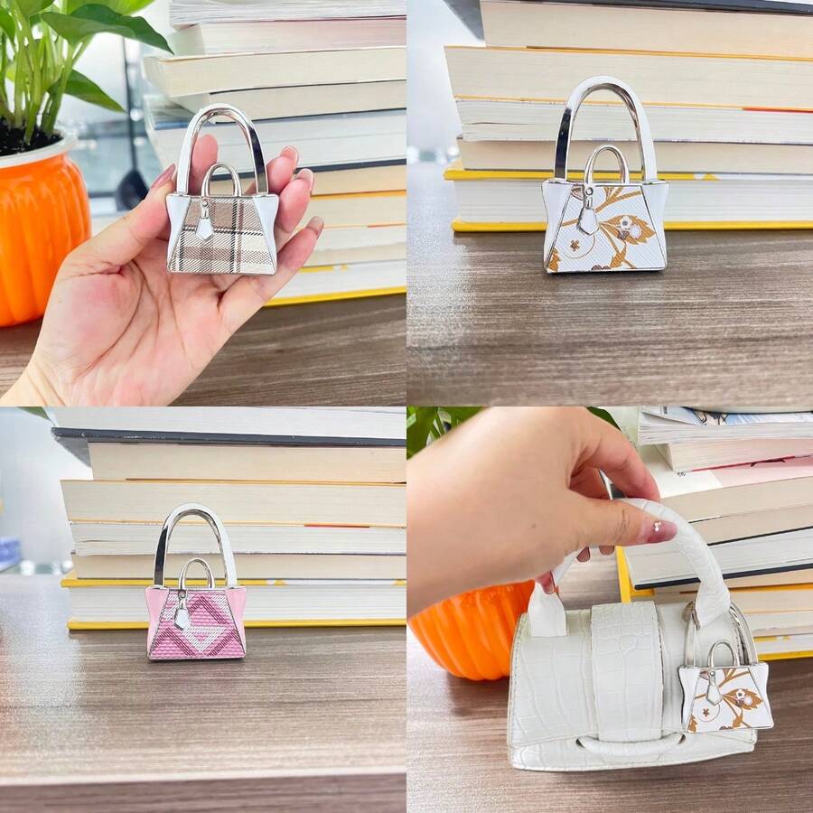Túi đựng tài liệu treo tường 4 ngăn, giá đỡ túi để bàn đa năng di động, quà tặng. - A - Xem 1