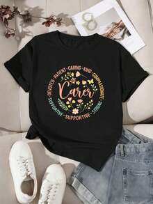 Women T-Shirts - Black - View 2