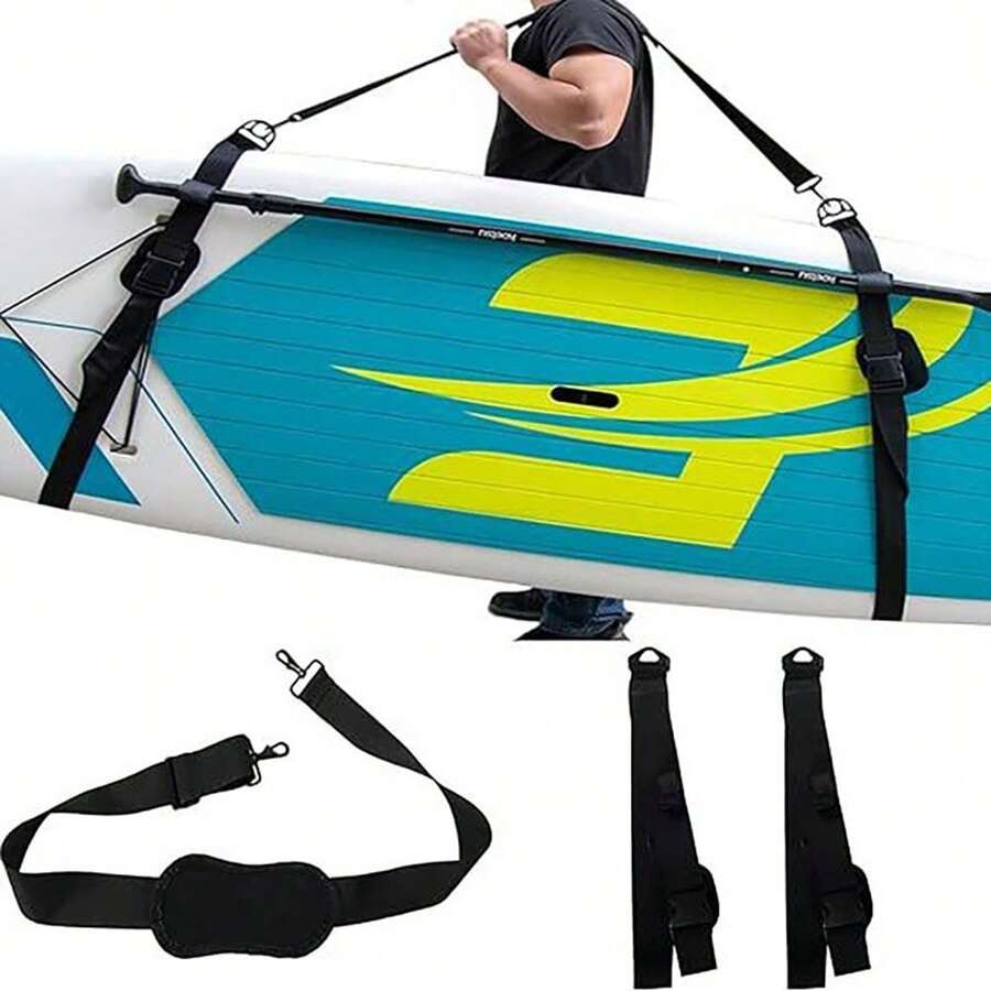 1pc Surfboard Strap, Kayak Harness, Adjustable And Portable Paddle Board Fixation Shoulder Strap, Binding Rope - Multicolor - View 1