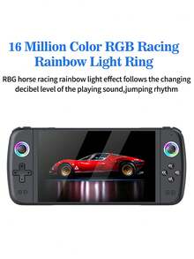 Máy chơi game cầm tay cổ điển 1 chiếc với màn hình IPS 7 inch độ phân giải 1024*600, được cài sẵn hơn 20.000 trò chơi, hỗ trợ hơn 30 trình giả lập, đèn nền RGB, cần điều khiển 3D độ nhạy cao, hỗ trợ game PSP/3D, thẻ nhớ TF mở rộng 256G, 21 tùy chọn ngôn ngữ, máy chơi game có thể sạc lại dành cho thanh thiếu niên và người lớn. - Xem 8