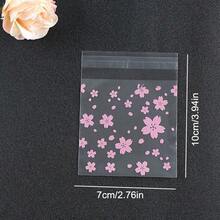 50/100个雏菊图案塑料包装袋，透明自粘糖果袋，适用于派对礼品和礼品包装 - 彩色 - 查看 8