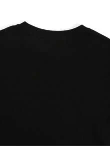 1 camiseta negra de algodón puro para mujer: Estilo con capucha, 180g de algodón 100%. - negro - Ver 5