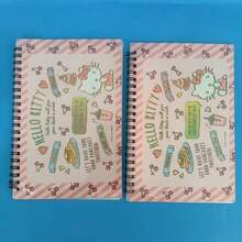 SANRIO 可爱宠物计划螺旋贴纸笔记本，高品质创意翻页计划贴纸材料书，10张贴纸底纸 - 貼紙本 - 查看 11