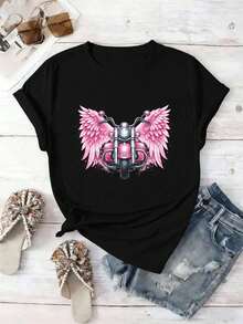 Women T-Shirts - Black - View 2