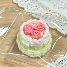 New Silicone Butterfly Rose Birthday Cake Squeeze Toy - Fidget Toy - Soft Squishy Toy - Provides Stress Relief Experience, Suitable For Office, Study, Desktop Decor Or Creative Gift, Birthday/Holiday Gift - Multicolor - View 19