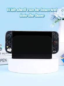 1个卡通素描可爱兔子、星星、蝴蝶结设计透明闪光保护套，兼容Switch 2 (2025)/Switch OLED主机，Joy-Con手柄保护套，游戏手柄收纳袋，送给Switch玩家的最佳礼物 - 查看 7