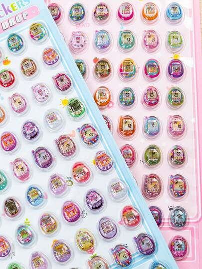 [2026 New] Colorful 3D Epoxy Resin Stickers - Solid Egg-Shaped 3D Stickers - Cute Animal Series - Waterproof, Reusable, Repositionable, Self-Adhesive, High-Quality Resin - Suitable For Smartphones, Phone Cases, Laptops, Desktops, Tablets, Stationery, Notebooks, Planners, Scrapbooks, Mugs, Water Bottles, Tumblers, Refrigerators