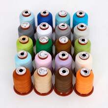 4 Rolls/Set 500 Yards Polyester Sewing Thread Assortment, Multi-Color Suitable For Sewing Machines, Hand Sewing, Embroidery And DIY Crafts - Multicolor - View 2