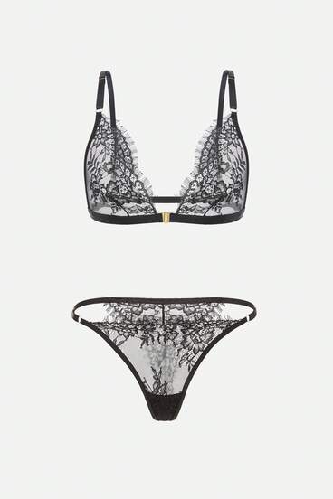 Bisouelle Sexy kanten bh en string set voor dames, Baddie Look
