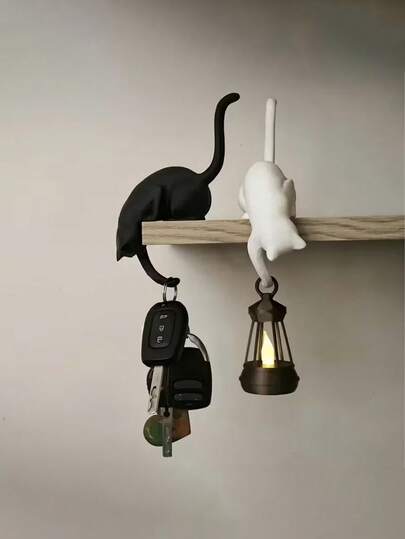 Cute Cat Paw Shaped Hook For Hanging Keys, Small Items, Towels, Bags, Space-Saving Wall Mount Decor, Ideal Gift For Cat Lovers, Suitable For Entryway, Kitchen, Bedroom, Office, Bathroom, Dorm, Apartment, Home Organization, Wall Decor, Storage Solution, Functional Pet Themed Accessory, Adorable Animal Design, Practical Home Essential, Modern Interior Decoration, Stylish Wall Hanging