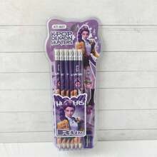 DOBBLE Bộ 12 bút chì gỗ hình nhóm nhạc nữ kèm gọt bút chì, tẩy và cán cầm, văn phòng phẩm K-POP Hàn Quốc. - Một bộ gồm 12 chiếc với màu sắc ngẫu nhiên. - Xem 6