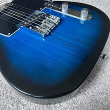 Trans Blue Tele Style Electric Guitar With Maple Neck And Accessories Full-Size - như hình ảnh - Xem 6