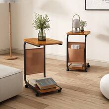 1 Rolling Side Table, Easy To Clean, Movable, Sturdy And Durable. Suitable For Placement Beside Sofas, In Bedrooms, And Usable Both Indoors And Outdoors - Multiple Specifications - View 6