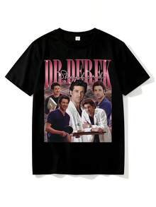 Camiseta McDreamy: Camiseta, moletom Derek Shepherd, camiseta unissex com estampa, presente para fãs da série médica FD - Preto - Ver 6