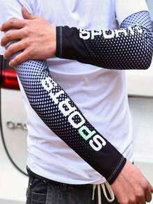 1 Pair Unisex Ice Silk UV Protection Arm Sleeves, Breathable & Washable, Suitable For Golf, Cycling, Running, Driving And Other Outdoor Sports, Multi-Color Mix, Essential For Summer Holidays - Multicolor - View 6