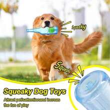 Durable Water Bottle Shaped Dog Toy With Clicking Sound, Suitable For Small To Medium Dogs, Interactive Toy To Exercise And Entertain Pets - Multicolor - View 4