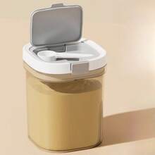 1pc Portable Airtight Container | Moisture-Proof & Leak-Proof | Suitable For Protein Powder, Coffee, Oats, Spices And Coarse Grains | Travel-Friendly Storage Box - Multicolor - View 10