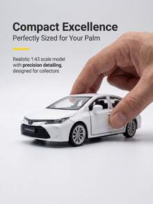 TOYOTA 1:43 丰田卡罗拉合金压铸车模，行驶顺畅，车门可开，收藏玩具，节日礼物 - 彩色 - 查看 2