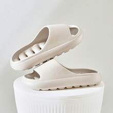 3/1 Pair Of Special Slippers For Bathroom, Unisex Solid Color Breathable Open-Toe Slippers, Suit For Back To School, Comfortable And Non-Slip EVA Slippers, Porous Design Of The Whole Shoe, Breathable And No Water Accumulation Inside The Shoe - Multicolor - View 13