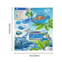 Frutiger AeRo Fashion Collection Frutiprinting Creates A Fresh Futuristic StYLe 356g Bedroom Hangings Decorate Wall Tapestries Creates A Cozy Atmosphere And Enhances Lifestyle Quality - 掛毯 - 查看 5