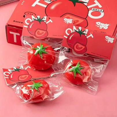 Squishable Tomato Stress Relief Toy, Squishy Decompression Toy