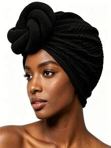 YPGVUO Ruched Fabric Knot Headband Hat, Soft Textured Twisted Hairband, Suitable For Daily Styling And Party Occasions, Unique Women's Holiday Gift - Multicolor - View 3