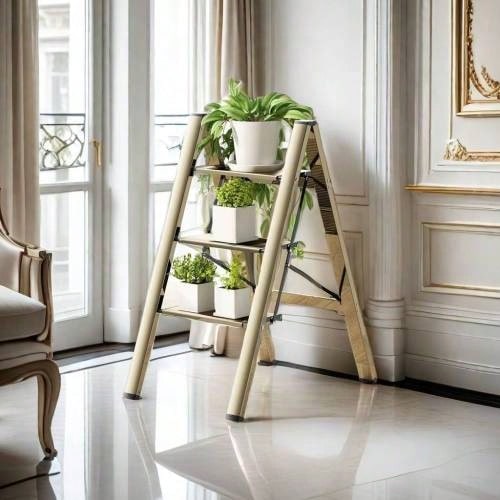 3 Step Ladder, Folding Ladder Stool, Wider Upgraded Non-Slip Treads, Portable Lightweight Ladder For Home And Kitchen, Holds Up To 330 Lbs. - C - View 1