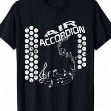 1PSCCamiseta de Instrumento Musical Acordeón Air - Negro - Ver 4