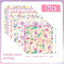 24pcs Scrapbook Paper Set, 11.8 Inch Decorative Butterfly And Floral Pattern Paper, Suitable For Planner, Journal, DIY Crafts, Greeting Cards And Scrapbooking, Gift Wrapping Paper - Multicolor - View 2