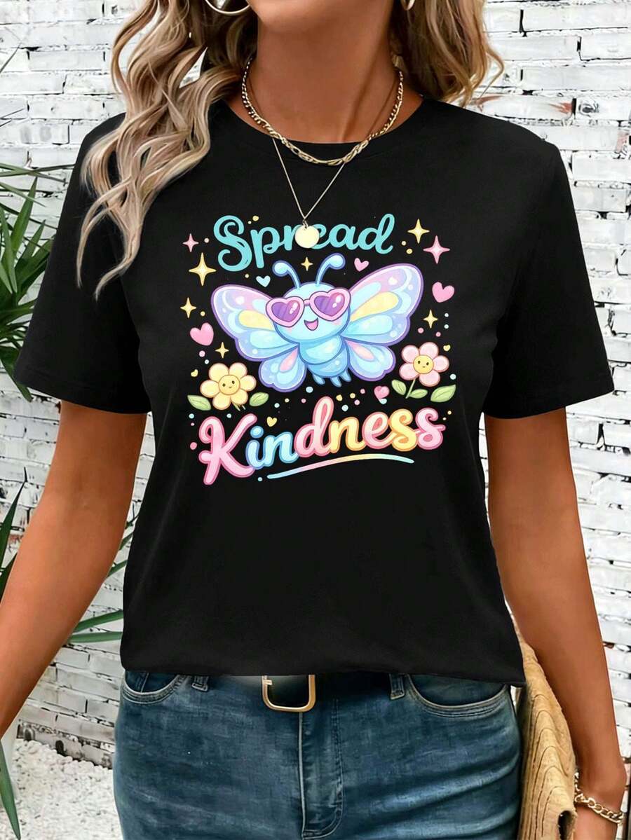 Women T-Shirts - Black - View 1
