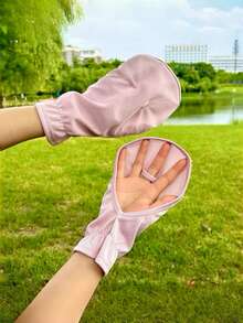 1/3 Pairs Random Summer Short/Long Arm Sleeve Covers, Ice Silk Mesh Thin Arm Sleeves, Suitable For Driving, Outdoor Activities, Beach Vacation, With Anti-Slip And Quick-Dry Features, Wrist Sleeve Design - Multicolor - View 7