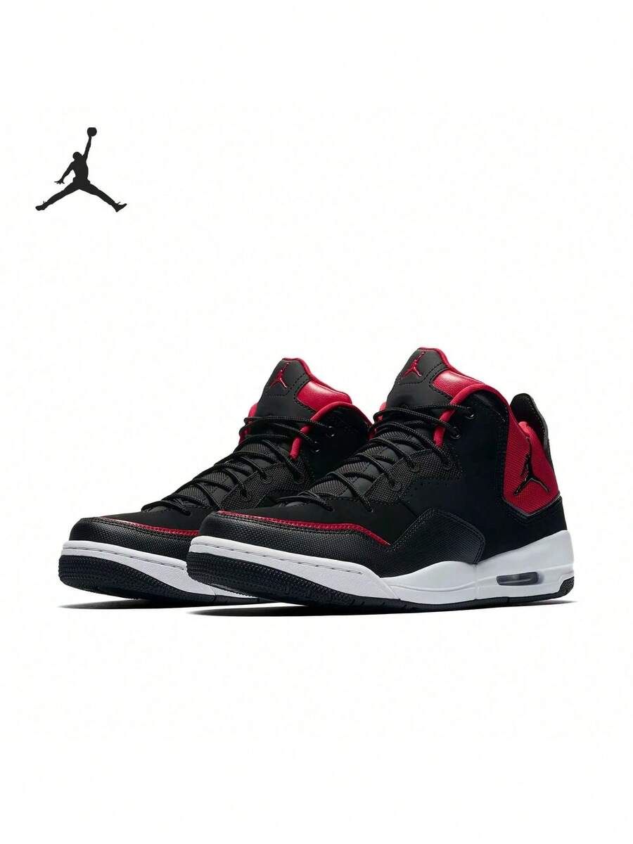 Nike Giày bóng rổ nam Air Jordan, kiểu dáng thường ngày, giảm sốc và bền bỉ, thời trang và chất lượng cao. - màu đen - Xem 1