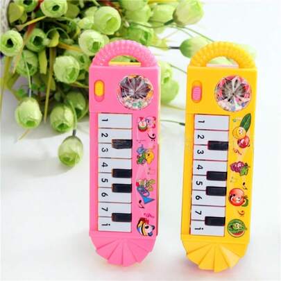 2pcs Creative Music Simulation Guitar Toy, Educational Musical Instrument For Toddlers, Preschool, Boys, Girls, Party Favors, Daily Small Gifts