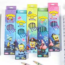 SpongeBob SquarePants 12pcs/Set Cartoon Series Pencils, Beautifully Designed, Suitable For Birthday, Back To School, Graduation Gifts, And Classroom Rewards - Multicolor - View 6
