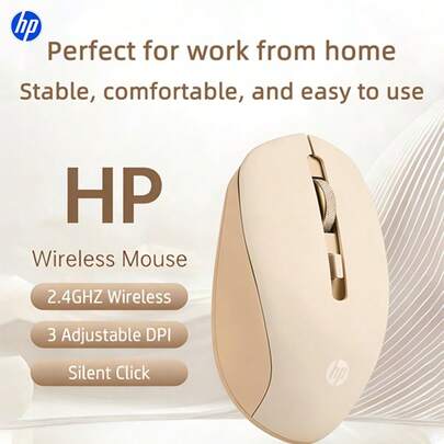 HP S1000 Plus Wireless Silent Mouse, Cute Portable Design, 2.4GHz Stable Connection, Plug And Play USB, Silent Click, Suitable For PC Laptop, Ideal Gift For Halloween And Christmas