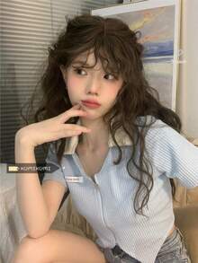 Women Tops - Blue - View 4