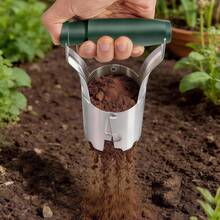 1pc Upgrade Your Gardening Game With Stainless Steel Seedling Planter Tool Set, Make Planting Easier And More Efficient! - Hole Digging and Seedling Excavator - View 3