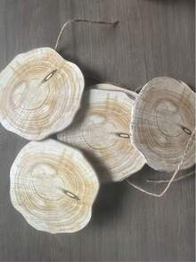 6pcs Set Durable Faux Wood Grain Coasters - Unique Non-Slip Surface, Made Of High Density Board, Suitable For Home, Office And Decoration - Natural Rustic Style, Great Value - Brown - View 7